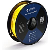 SainSmart Filamento flexible para impresora 3D de TPU de 1-75 mm- 800 g- precisión dimensional +-- 0-05 mm- amarillo…